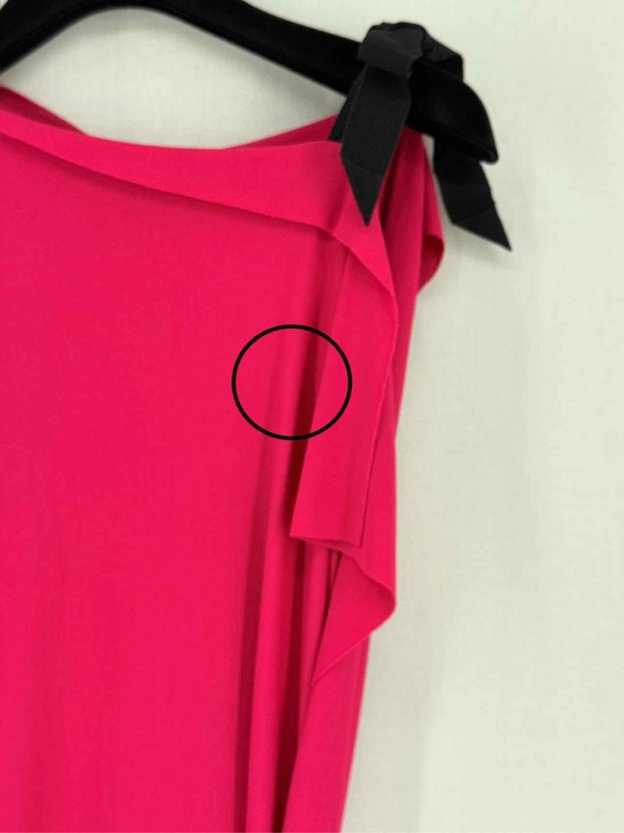 Pre - loved ROLAND MOURET Red Size US 10 Midi Dress at Reems Closet