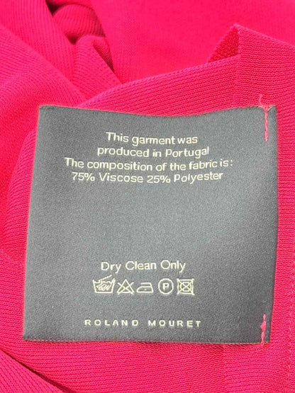 Pre - loved ROLAND MOURET Red Size US 10 Midi Dress at Reems Closet