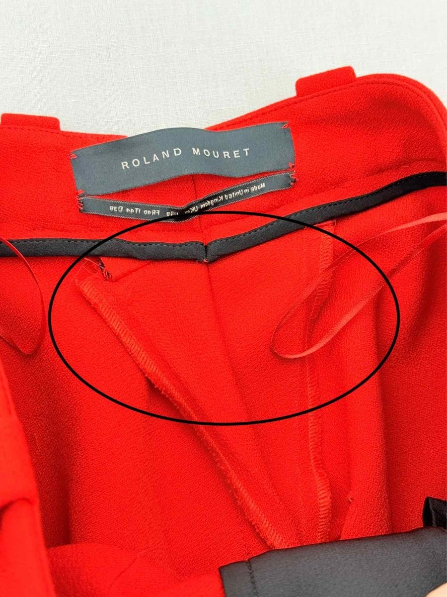 Pre - loved ROLAND MOURET Red Size US 8 Pants at Reems Closet