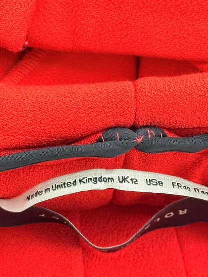 Pre - loved ROLAND MOURET Red Size US 8 Pants at Reems Closet