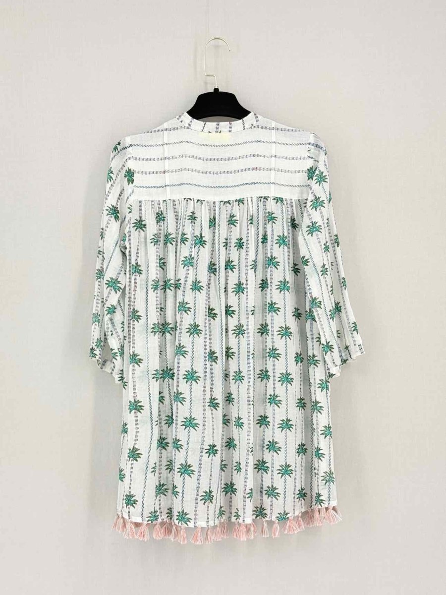 Pre - loved ROLLER RABBIT White Multicolor Printed Size XXSmall Top at Reems Closet