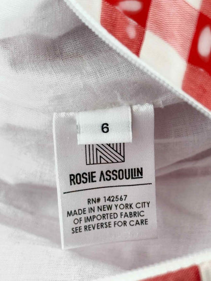 Pre - loved ROSIE ASSOULIN Red & White Check Size US 6 Outfit Set at Reems Closet