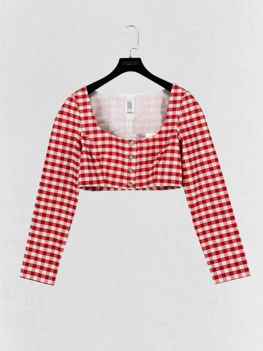 Pre - loved ROSIE ASSOULIN Red & White Check Size US 6 Outfit Set at Reems Closet