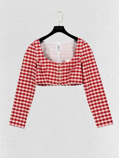 Pre - loved ROSIE ASSOULIN Red & White Check Size US 6 Outfit Set at Reems Closet