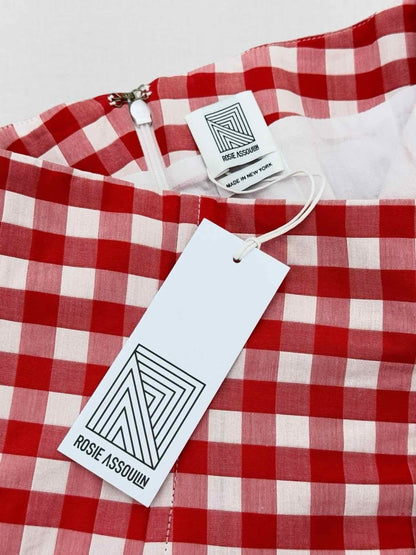Pre - loved ROSIE ASSOULIN Red & White Check Size US 6 Outfit Set at Reems Closet