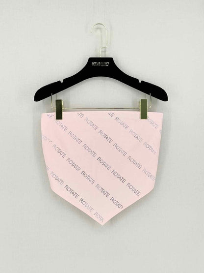 Pre - loved ROTATE Bandana Pale Pink Logo Size US 4 Top at Reems Closet