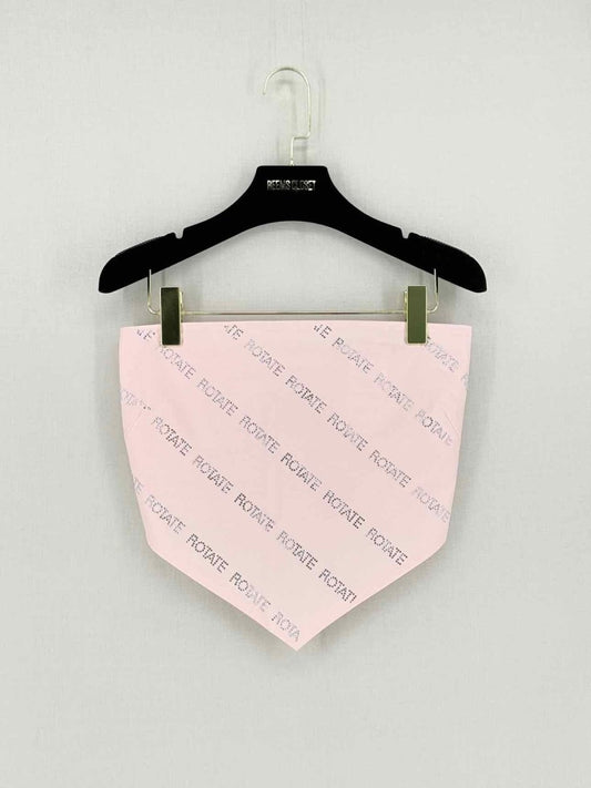 Pre - loved ROTATE Bandana Pale Pink Logo Size US 4 Top at Reems Closet