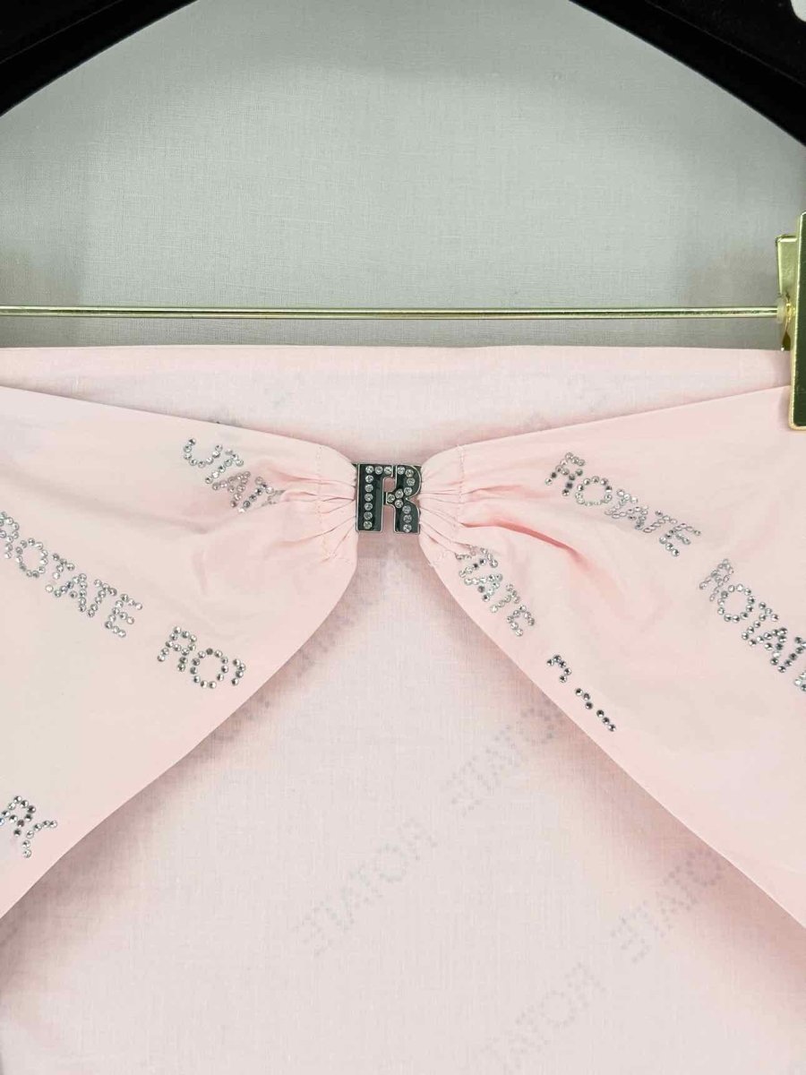 Pre - loved ROTATE Bandana Pale Pink Logo Size US 4 Top at Reems Closet