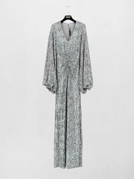 Pre-loved ROTATE BIRGER CHRISTENSEN Silver Size US 2 Jumpsuit at Reems Closet