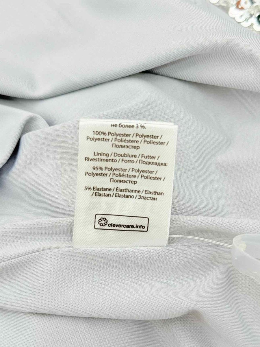 Pre - loved ROTATE BIRGER CHRISTENSEN Silver Size US 6 Short Dress at Reems Closet