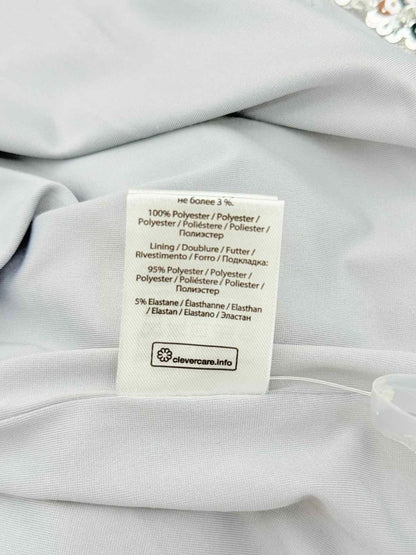 Pre - loved ROTATE BIRGER CHRISTENSEN Silver Size US 6 Short Dress at Reems Closet
