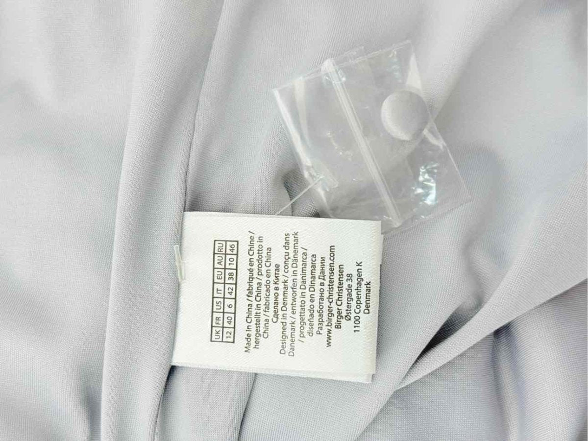 Pre - loved ROTATE BIRGER CHRISTENSEN Silver Size US 6 Short Dress at Reems Closet