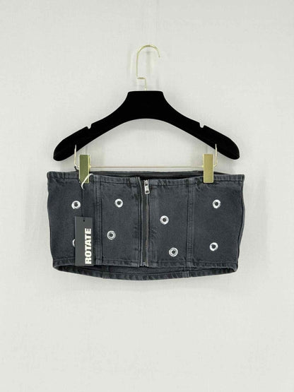 Pre - loved ROTATE Black Size US 8 Top at Reems Closet