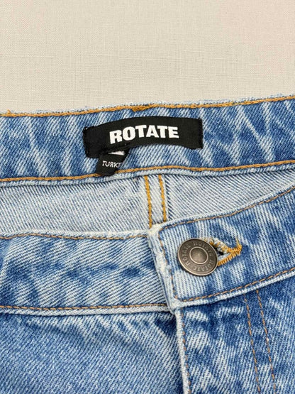 Pre - loved ROTATE Cargo Denim Blue Knee Panels Size US 10 Jeans at Reems Closet