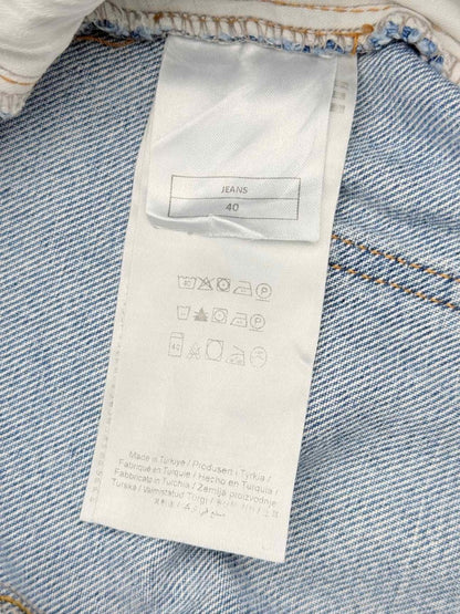 Pre - loved ROTATE Cargo Denim Blue Knee Panels Size US 10 Jeans at Reems Closet