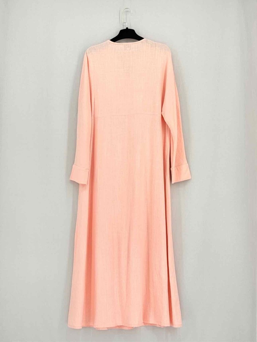 Pre - loved ROUALMAWALLY Peach Size Small/Medium Midi Dress at Reems Closet
