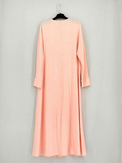 Pre - loved ROUALMAWALLY Peach Size Small/Medium Midi Dress at Reems Closet