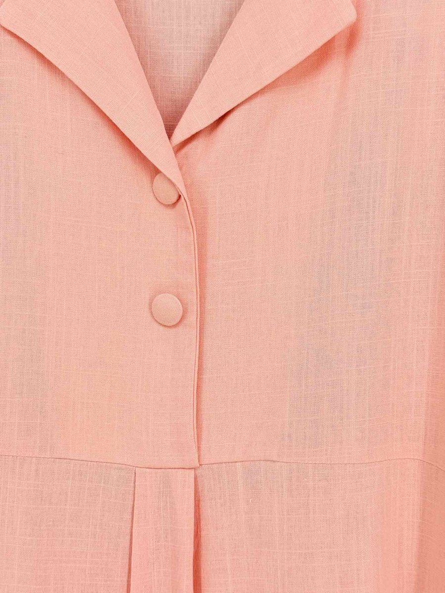 Pre - loved ROUALMAWALLY Peach Size Small/Medium Midi Dress at Reems Closet