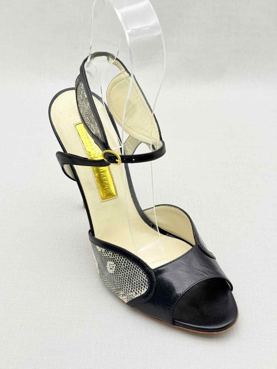 Pre-loved RUPERT SANDERSON Avril Black Size EU 40 Heeled Sandals at Reems Closet