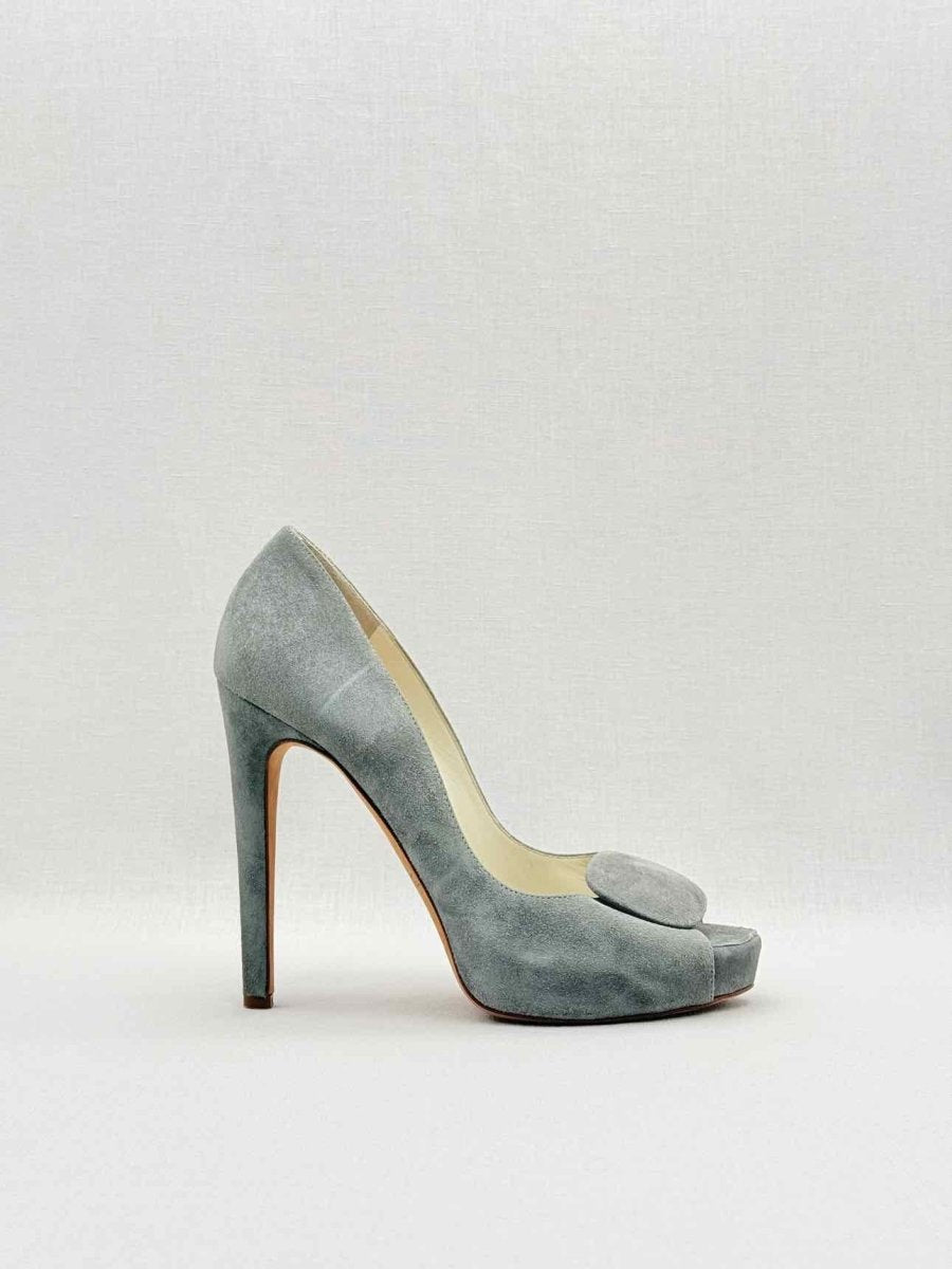 Pre - loved RUPERT SANDERSON Grey Open toe at Reems Closet