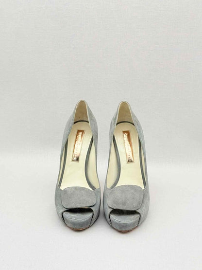 Pre - loved RUPERT SANDERSON Grey Open toe at Reems Closet