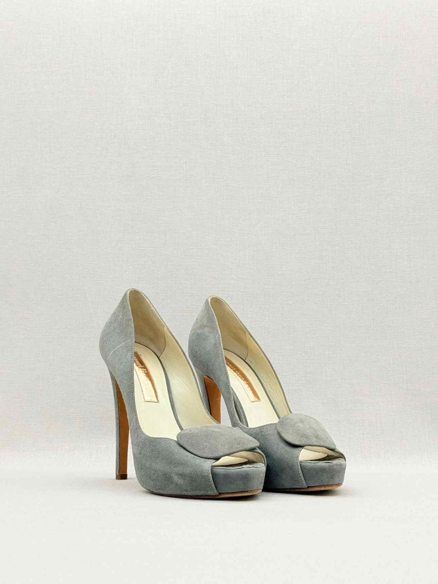 Pre - loved RUPERT SANDERSON Grey Open toe at Reems Closet