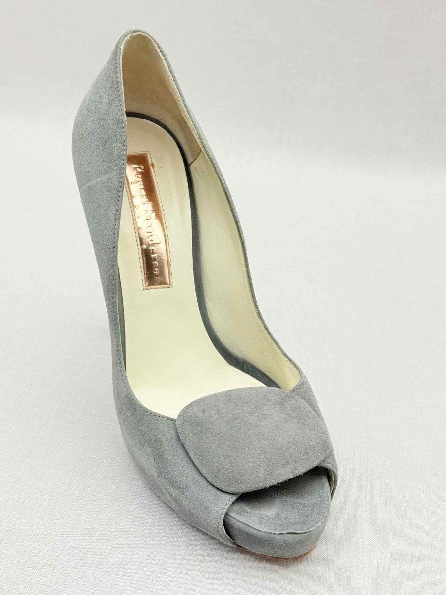 Pre - loved RUPERT SANDERSON Grey Open toe at Reems Closet