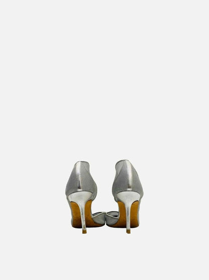 Pre - loved RUPERT SANDERSON Silver Pumps 41 at Reems Closet