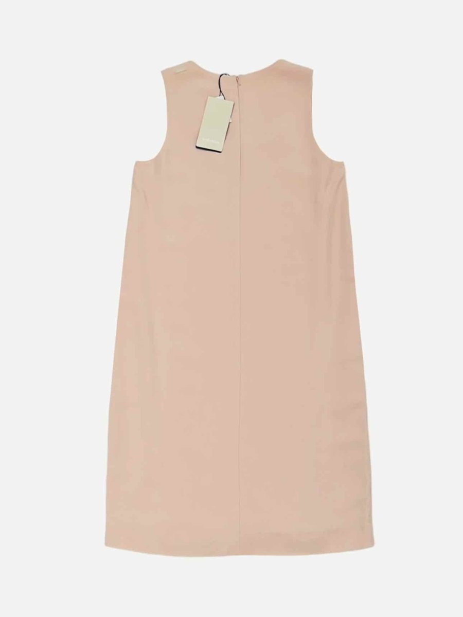 Pre - loved 'S MAX MARA Sleeveless Peach Knee Length Dress at Reems Closet