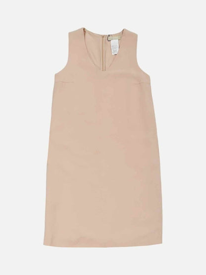 Pre - loved 'S MAX MARA Sleeveless Peach Knee Length Dress at Reems Closet