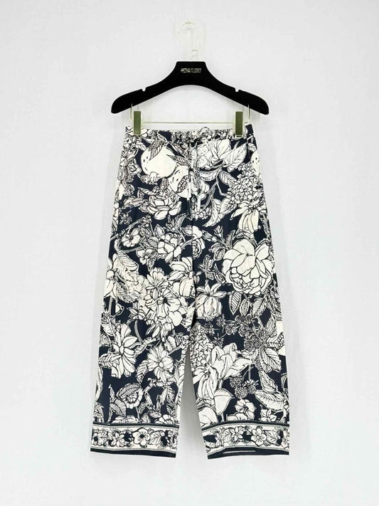 Pre - loved S' MAXMARA Black & White Print Size US 0 Pants at Reems Closet