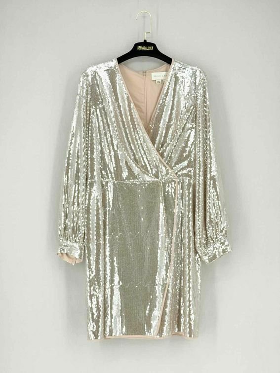 Pre - loved SACHIN & BABI Gold Size US 10 Short Dress at Reems Closet