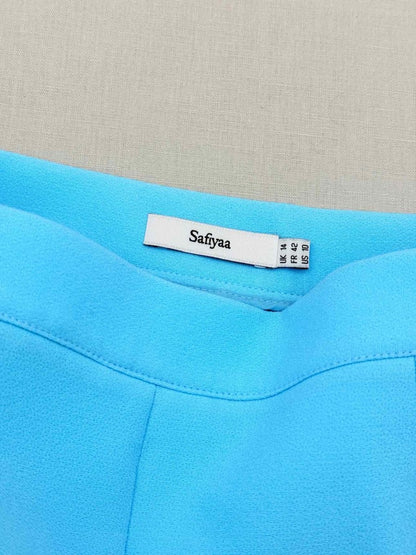 Pre-loved SAFIYAA Alexa Blue Size US 10 Pants at Reems Closet