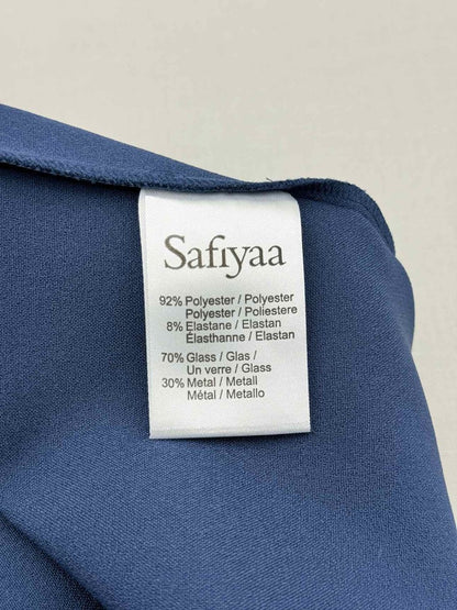 Pre-loved SAFIYAA Brunna Blue Size US 2 Midi Dress at Reems Closet