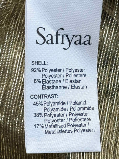 Pre-loved SAFIYAA Gold Size US 6 Blouse at Reems Closet