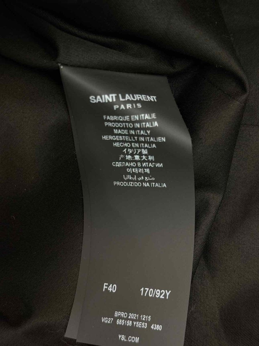 Pre-loved SAINT LAURENT 2021 Blue Size US 8 Jacket at Reems Closet
