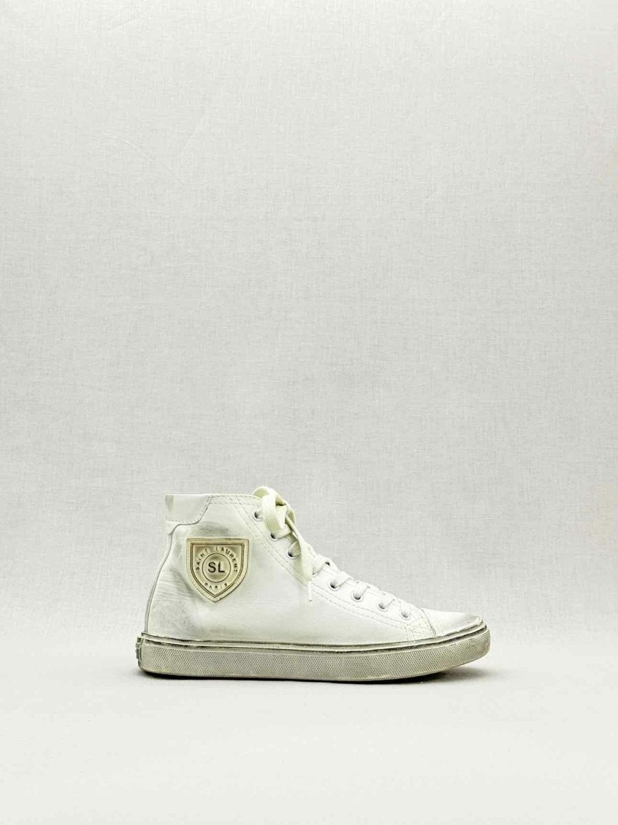 Pre - loved SAINT LAURENT Bedford White Size EU 37 Sneakers at Reems Closet