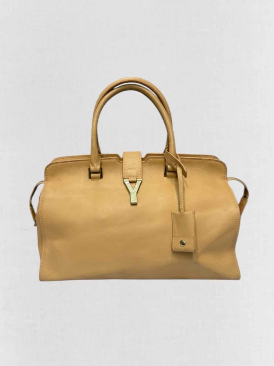 Pre - loved SAINT LAURENT Beige Shoulder Bag at Reems Closet