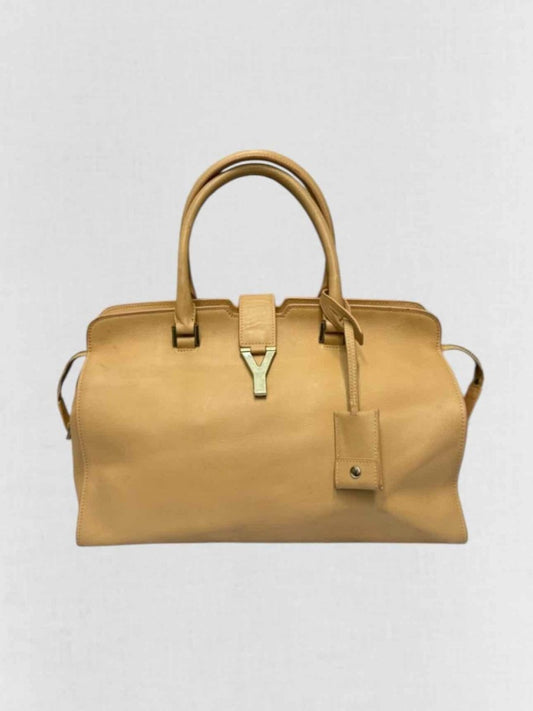 Pre - loved SAINT LAURENT Beige Shoulder Bag at Reems Closet