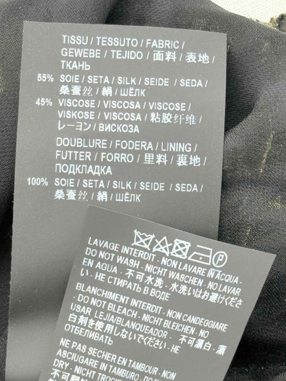 Pre - loved SAINT LAURENT Black & Beige Size US 0 Blouse at Reems Closet