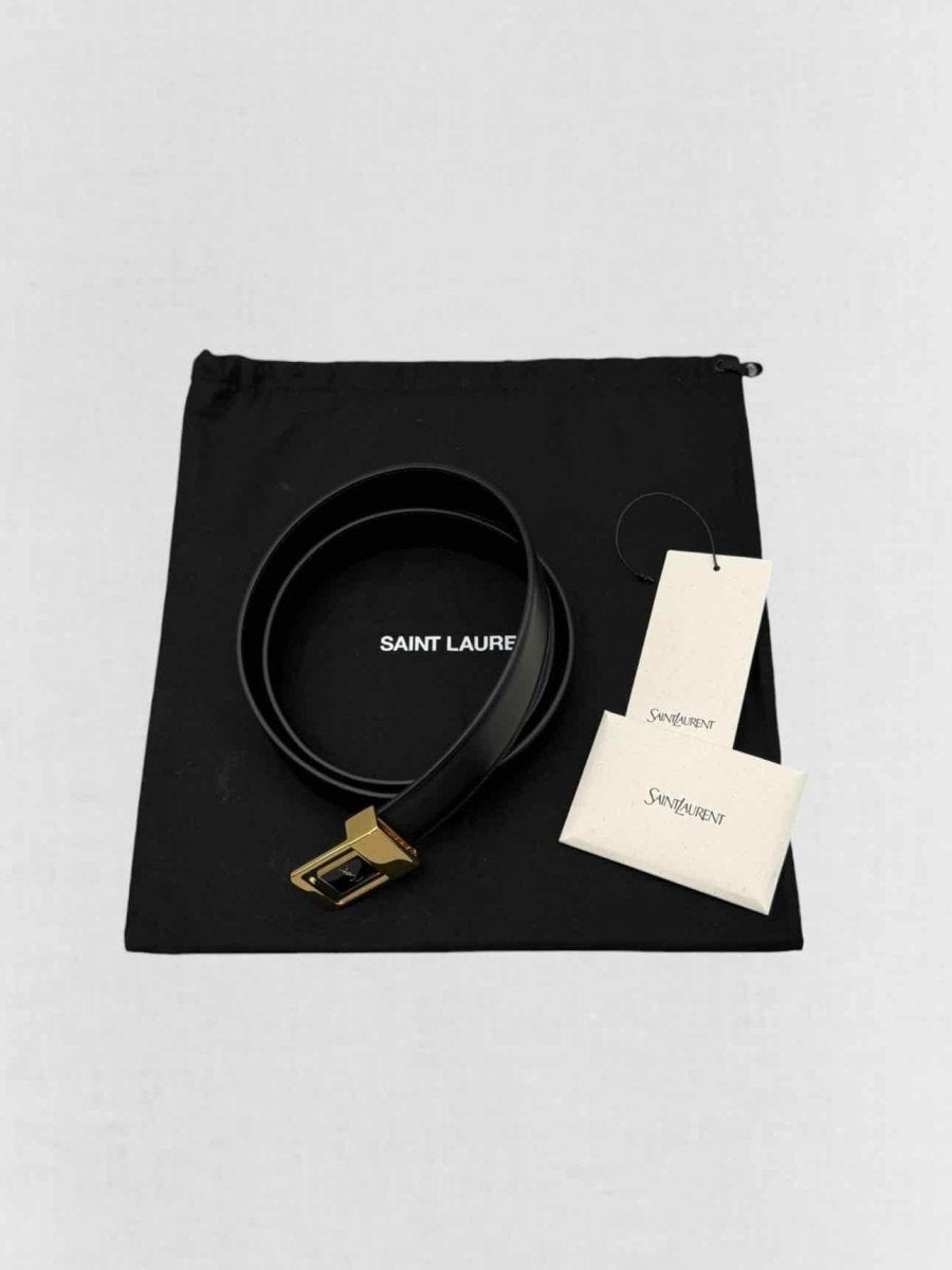 Pre - loved SAINT LAURENT Black Belt at Reems Closet