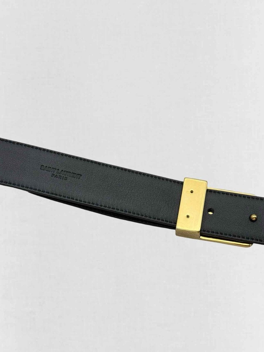 Pre - loved SAINT LAURENT Black Belt at Reems Closet