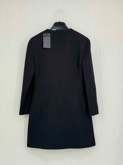 Pre - loved SAINT LAURENT Black Chain Lace Size US 6 Short Dress at Reems Closet