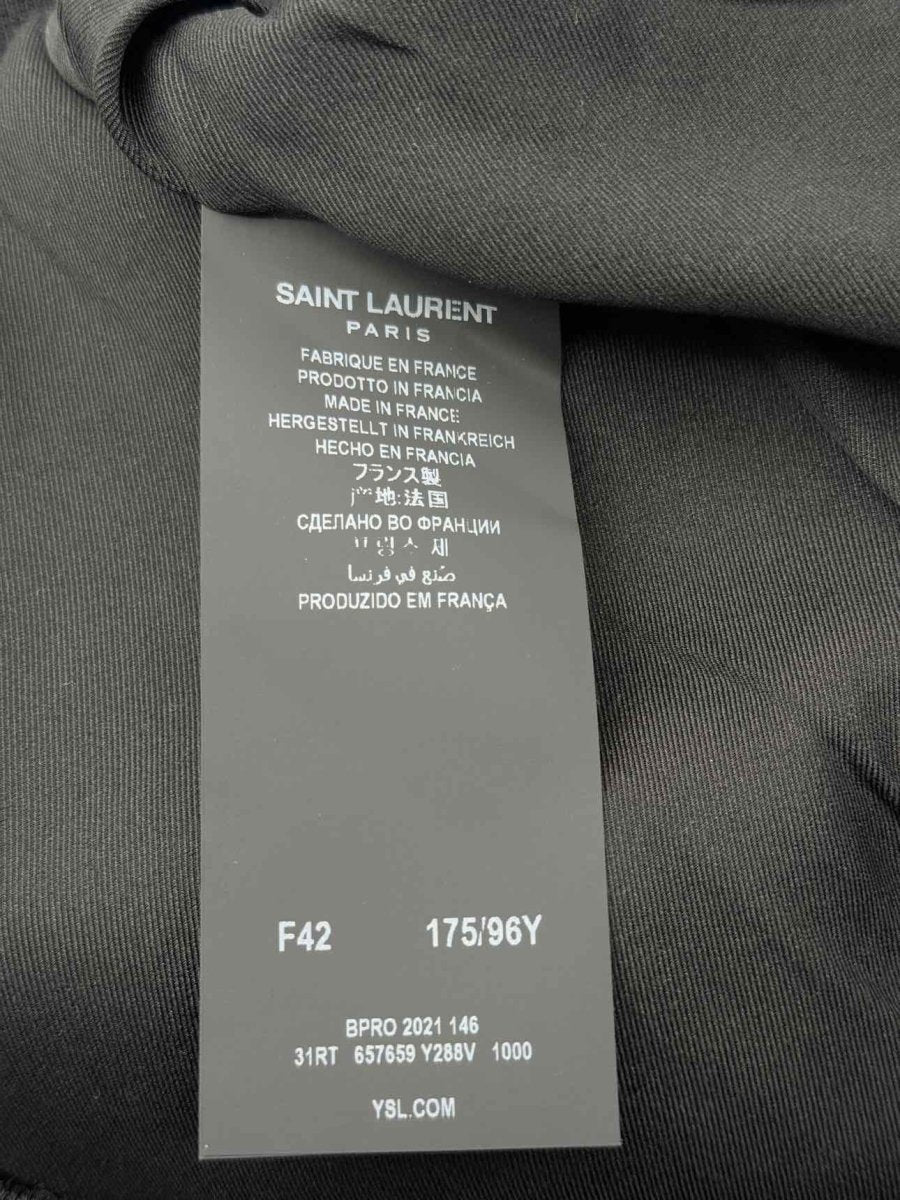 Pre - loved SAINT LAURENT Black Chain Lace Size US 6 Short Dress at Reems Closet