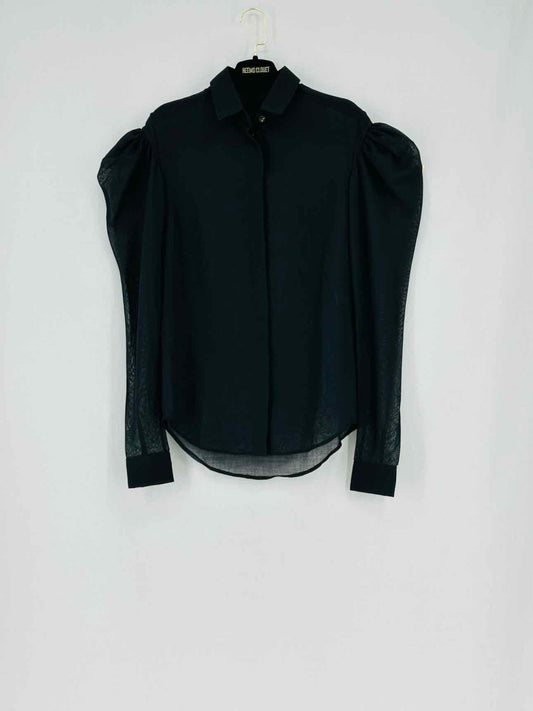 Pre - loved SAINT LAURENT Black Size US 2 Shirt at Reems Closet