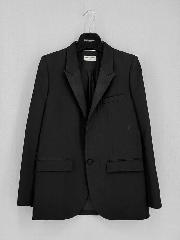 Pre-loved SAINT LAURENT Black Size US 6 Blazer at Reems Closet