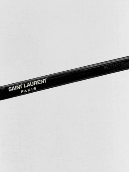 Pre - loved SAINT LAURENT Black Sunglasses at Reems Closet