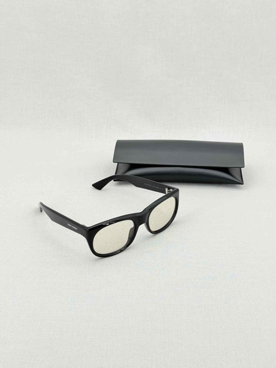 Pre - loved SAINT LAURENT Black Sunglasses at Reems Closet