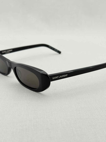 Pre - loved SAINT LAURENT Black Sunglasses at Reems Closet