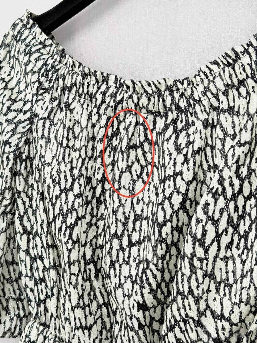Pre-loved SAINT LAURENT Black & White Size US 4 Short Dress at Reems Closet